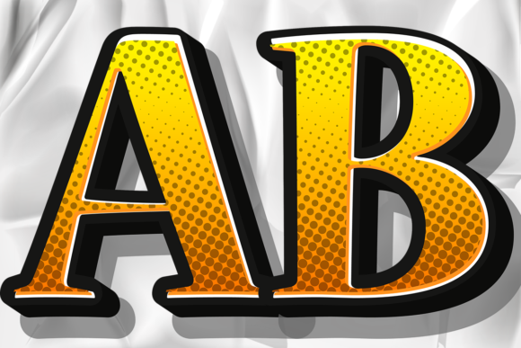 Alphabet Letter Numbers Dotted Effect