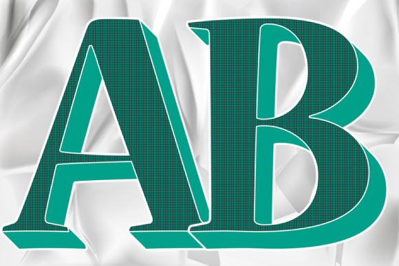 Alphabet Letter Numbers Green Color