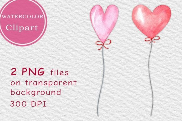 Bringing Joy to Life: The Art and Utility of Pink Heart Balloon Watercolor Clipart