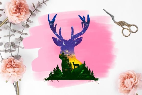 Deer Animal Art Digital Design for Your Creative Projects
