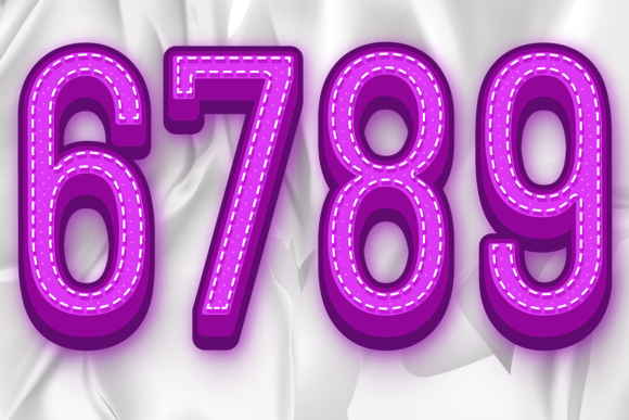 Design Number Stitching Image PNG Number