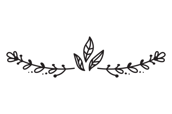 Doodle Branches Border: The Floral Ornament for Creative Projects
