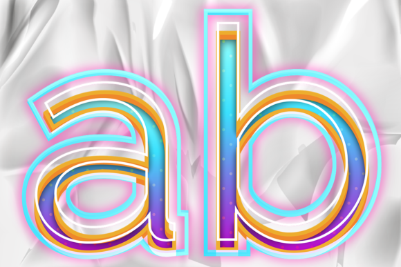 Double Color Effect PNG Letters Number: Elevate Your Graphic Projects with Versatile Typography
