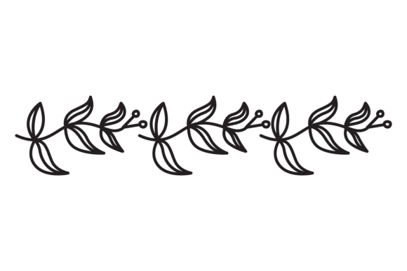 Floral Motif Divider: Elevate Your Designs with Botanical Borders