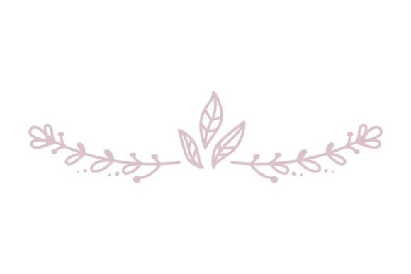 Floral Ornament Border. Cute Hand Drawn