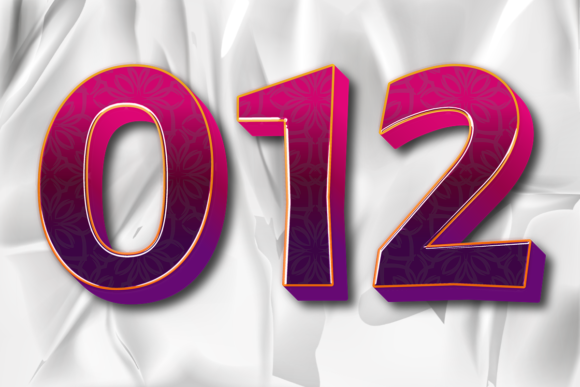 Graphic Number Image Design Eps Png File