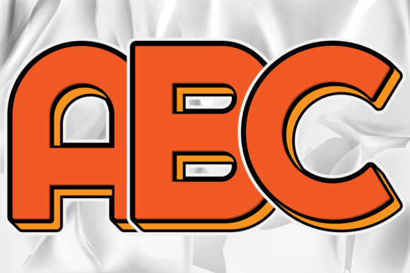 Letter Number Cartoon Color Effect Style