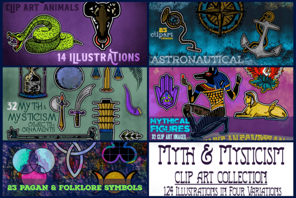Myth Mysticism Clip Art Collection