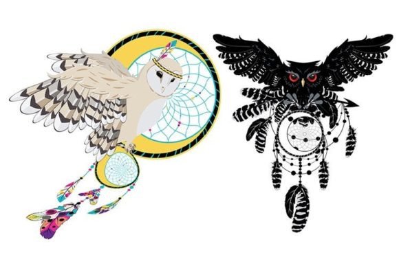Owl with Dreamcatcher: A Symbol of Wisdom and Protection
