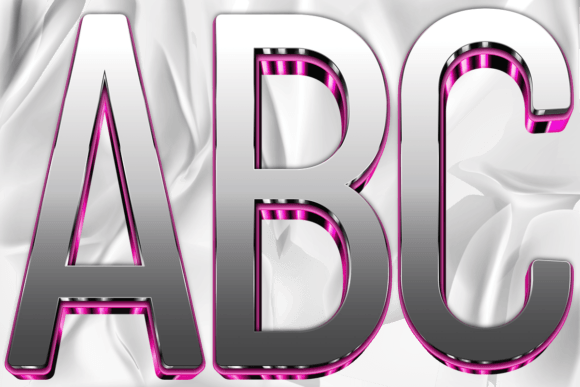 Pink Silver Letter Numbers Images Design: Elevating Your Visual Projects