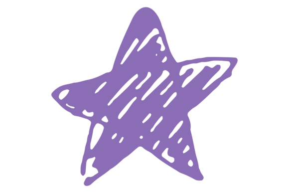 Star Sketch: Scribbled Decora Drawing