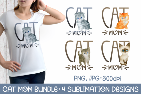 Strategic Application of the Cat Mom Sublimation Bundle for Digital Creators