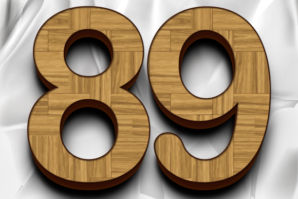 Texture Wood Numbers PNG Images Design