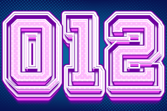 Vector Numbers PNG Images Transparent