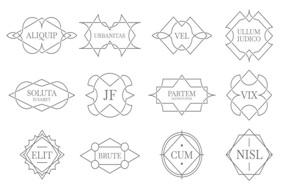 Vintage Lineart Badges: Elevate Your Brand Identity